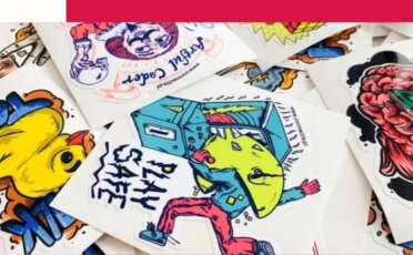 kolorowe naklejki adhezyjne bez kleju