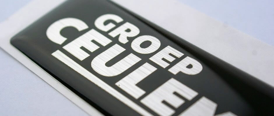 czarne naklejki 3d na folii srebrnej folii szczotkowanej