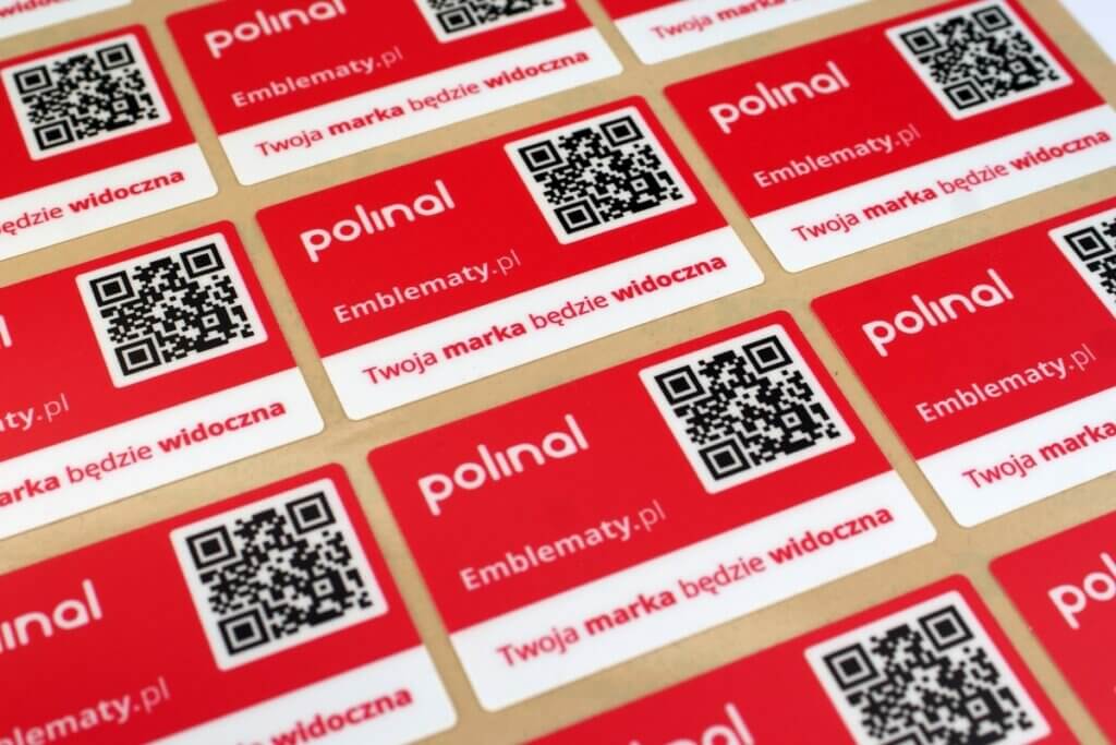 arkusz naklejek pet trwałe logo wodoodporne