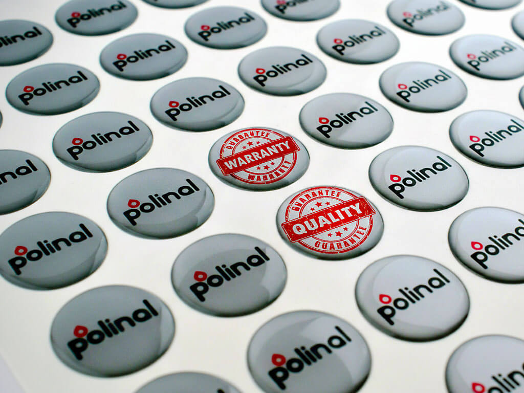 Quality Guarantee for 3D Dome Stickers from POLINAL